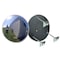 Se-Kure Half Dome Mirror-Plastic Back, 32", Polycarbonate, 30", Plastic, Circular, 160 Degrees Viewing Angle TCVO-PC-30T-PB - alternate 1